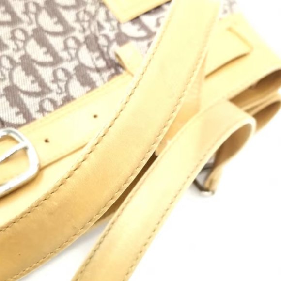 Dior Vintage Trotter Monogram Buckle Detail Tote - Picture 11 of 11
